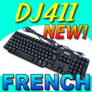NEW Dell French Canadian/US USB Keyboard DJ411 SK 8115  