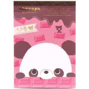  pink Chocopa Memo Pad white panda bear with chocolate 