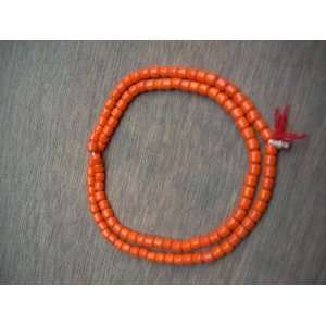 Coral Stone Japa Mala for Aeries (Mesh Rashi) and Scorpions (Vrishchik 