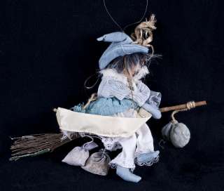 Witches of Pendle ALTHEA Witch Powder Blue Hanging Doll  