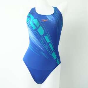Speedo Velocity Placement Powerback Swimsuit Size 34  