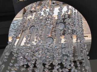 HAND CUT CRYSTALS MODERN CHANDELIER  NEW in a box  