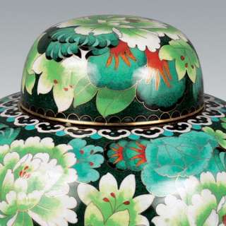 China Multi Color Cloisonne Cremation Urn   Large   