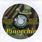   of Pinocchio storybook from Micromedia for Windows 95 98 3.1 MAC USED