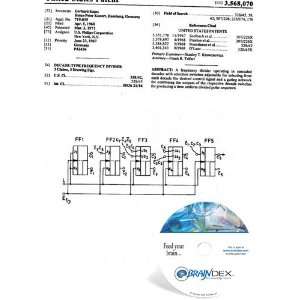  NEW Patent CD for DECADE TYPE FREQUENCY DIVIDER 