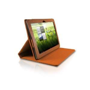  KHOMO Brown Dual View GENUINE Leather Case for Acer Iconia 