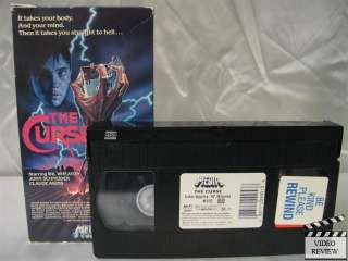 The Curse VHS Wil Wheaton, John Schneider, Claude Akins 086112099538 