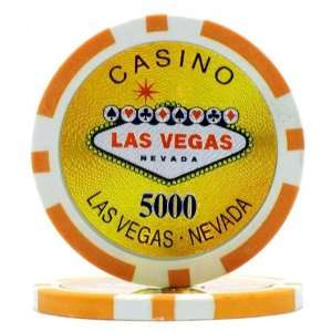  15g Clay Laser Las Vegas Chip   5000