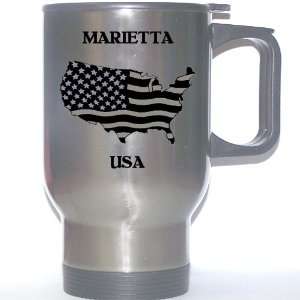  US Flag   Marietta, Georgia (GA) Stainless Steel Mug 