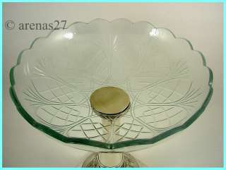 Antique WMF silver plate Centrepiece   Fruit stand with crystal