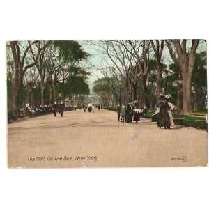  Postcard The Mall Central Park New York City 1911 