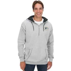 Pro Line Green Bay Packers Mens 1/4 Zip Hooded Sweatshirt   NFL 
