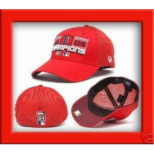  BOSTON RED SOX 2004 WORLD SERIES CHAMPS FIT RED HAT CAP 
