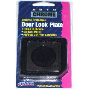  Cobbs Auto Chrome Chrome Protective Door Lock Plate 