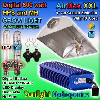 600w HPS MH GROW LIGHT DIGITAL BALLAST SYSTEM 600 WATT  