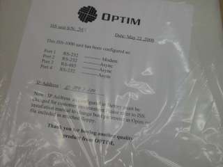 OPTIM Intelligent Site Server POS 808 0000 ISS 1000 NEW  