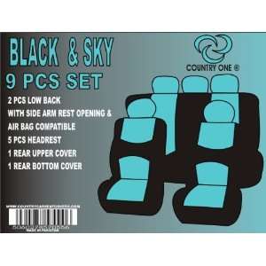   9PCS SET FOR 2 ROWS WITH FRONT AIR BAG COMPATIBLE SKY Automotive