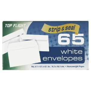  Top Flight Boxed Envelopes, Strip and Seal Closure, 3.75 x 