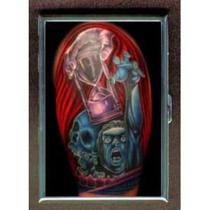  TATTOO HORROR HOURGLASS PUNK CREDIT CARD CASE WALLET 