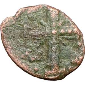 ALEXIUS I Comnenus 1081AD Genuine Ancient BYZANTINE Coin Jeweled cross 