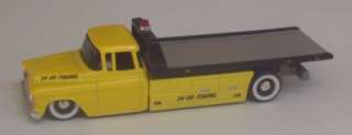1957 Yellow Chevy Tow Wrecker ROLLBACK Truck 1:64 Toy  