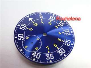 SUPER LUME B Uhr Pilot Blue Watch Dial ETA Unitas 6497  