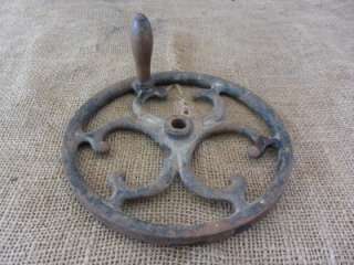  Iron Farm Wheel > Pulley Antique Old Tools Implement Tractor Barn 6761