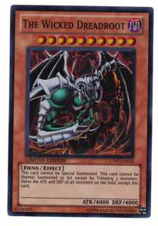 The Wicked Dreadroot Yugioh Card Super Rare CT07 EN015  