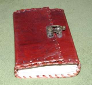Handmade Mini Leather Book of Shadows Witchcraft Spells  