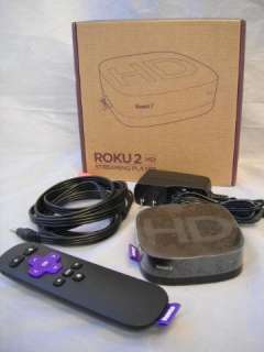 Roku 2 Media HD Streaming Player 3000D/3000X Black and Purple Stream 