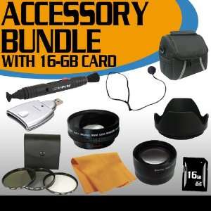  Accessory Saver 16GB Fujifilm FinePix HS20EXR Filter Kit 
