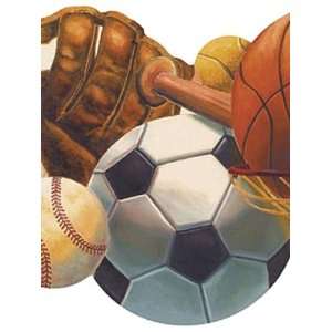   Let the Kids Out Sports Balls Die Cut Border WK9282B: Home Improvement