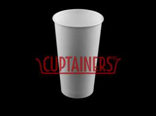 20 OZ White Paper Hot Cup Base  