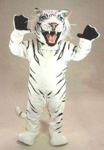 WHITE TIGER cat MASCOT HEAD Costume Suit Halloween  