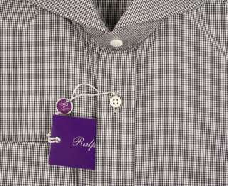 Ralph Lauren Purple Label Keaton Checkered Dress Shirt 17 New $425 