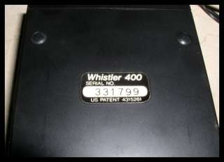 WHISTLER 400 RADAR DETECTOR W/CAR CHARGER QUADRADYNE  