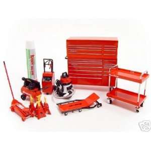  Snap On Garage Accessory Tools Set For 1/18 Diecast Cars 