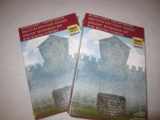 Height Set Round Towers Medieval Fortress Models 8524  