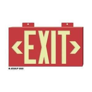  SIGN, EXIT, RED, FRAMED, WALL MOUNT