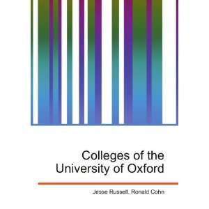  Colleges of the University of Oxford Ronald Cohn Jesse 
