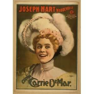 Poster Joseph Hart Vaudeville Co. direct from Weber and Fields Music 