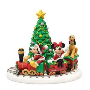  Enesco Disney Mickeys Holiday Express Figurine 