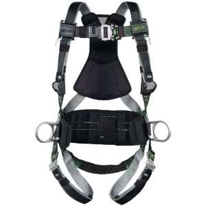   Webbing, Side D Rings and Pad and Quick Connect Leg Buckles, Black, 2X