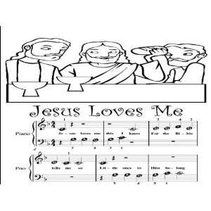  Jesus Loves Me Beginner Tots Piano Sheet Music: Christian 