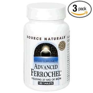  Source Naturals Ferrochel Advanced 27mg Iron, 180 Tablets 