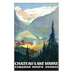  Vintage   Canadian Pacific   Lake Louise Canvas