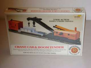 Bachmann Trains Crane Car & Boom Tender # 1438 SEALD  