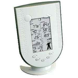 Wireless Professional Weather Station Flat Lcd Displays Current Moon 
