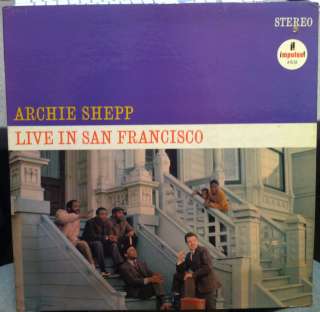 ARCHIE SHEPP live in san francisco LP AS 9118 VG+  