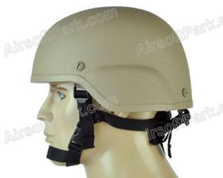 Airsoft Replica Military MICH 2000 Glass Fiber Helmet   Tan  